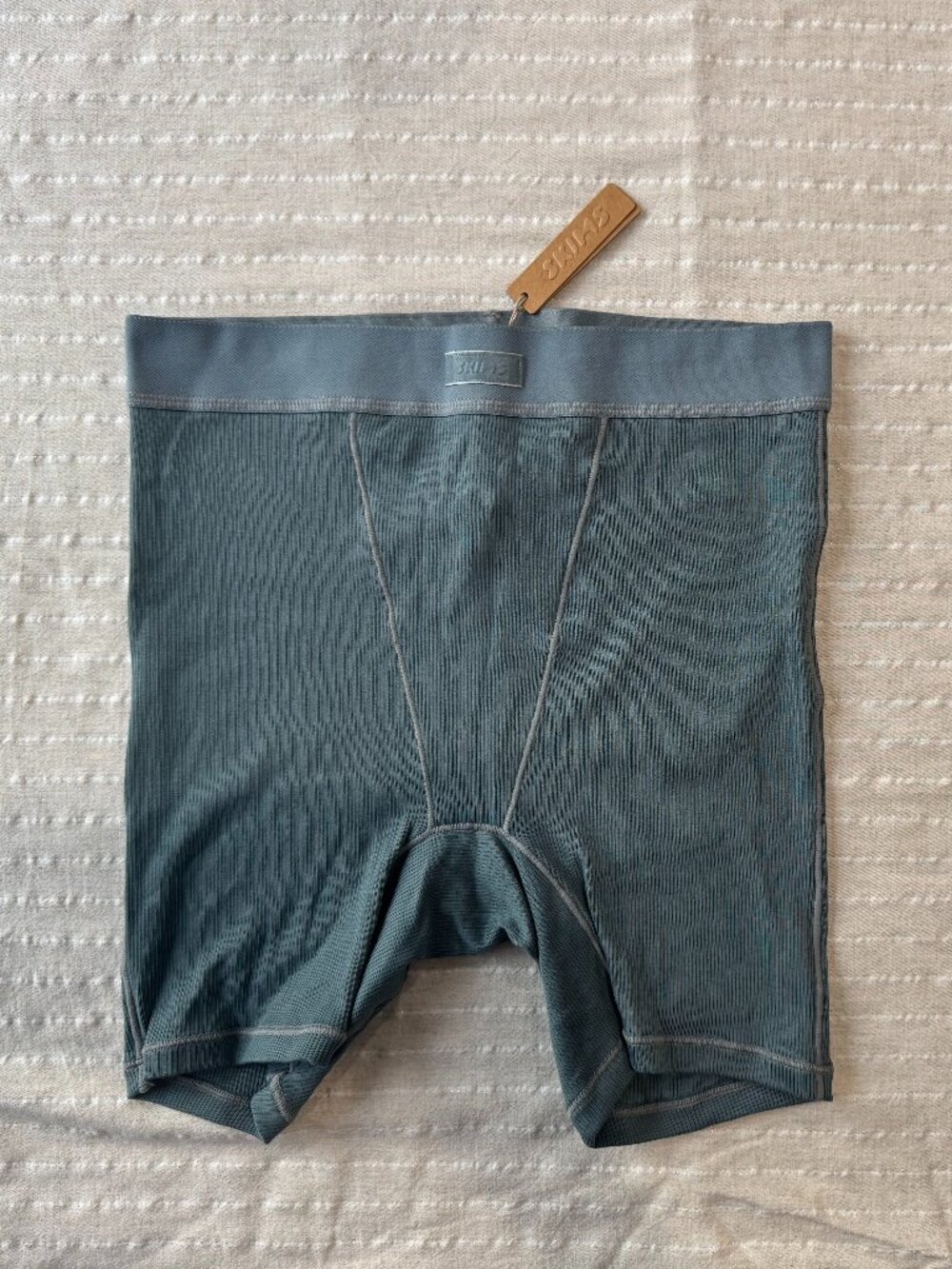 SKIMS Cotton Rib Boxer in Kyanite Size Small NWT